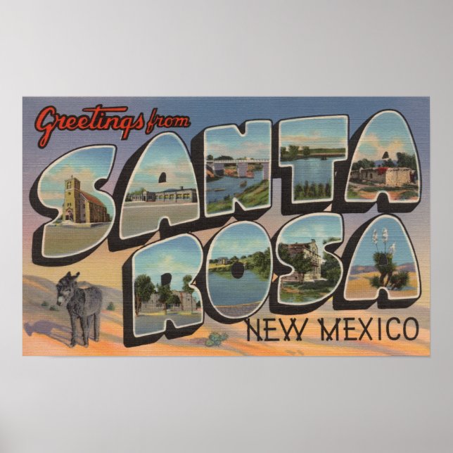 Santa Rosa, New mexico - Stora Brev Scenes Poster (Framsidan)