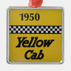 Santa Rosa, New Mexico,USA. Old Yello Julgransprydnad Metall