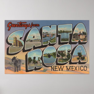 Santa Rosa nya - mexico - stora brevplatser Poster