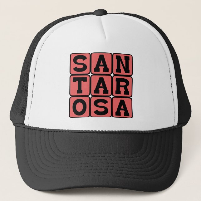 Santa Rosa, Stad i Kalifornien Truckerkeps (Framsida)
