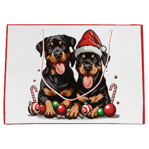 Santa Rottweiler Hund Santa