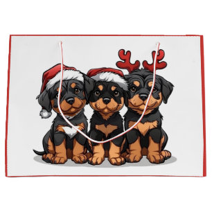 Santa Rottweiler Hund Santa