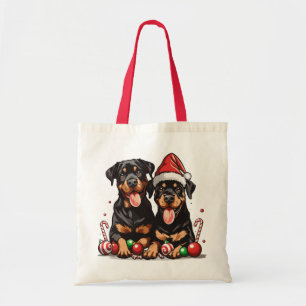 Santa Rottweiler Hund Santa Tygkasse