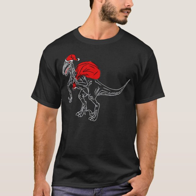 Santa rovfågel - mörk tee shirt (Framsida)