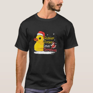 Santa Rubber Ducky Julafton Duckie Funny Rubber An T Shirt