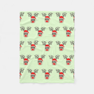Santa Rudolf Fleecefilt