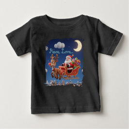 Santa Rudolph Christmas Baby Jersey Tee
