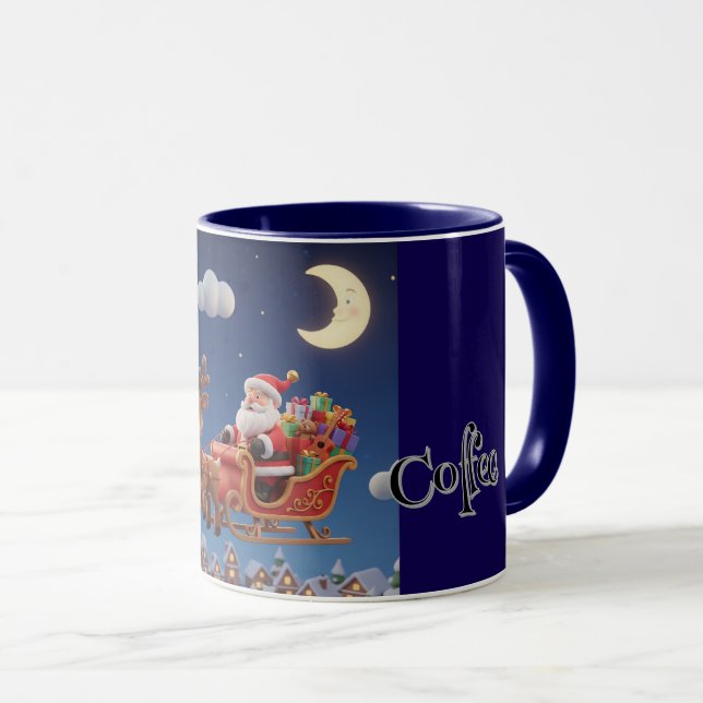 Santa Rudolph Christmas Combo Coffee Mug Mugg (Framsida höger)