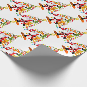 Santa, Rudolph, Snögubbe och Elf Presentpapper