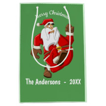 Santa Running jul Monogram