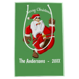 Santa Running jul Monogram
