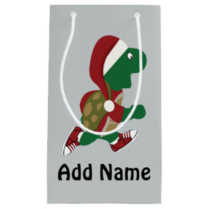 Santa Running Turtle