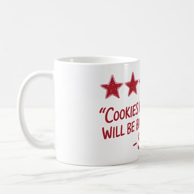 Santa’s 5-Star Review - Christmas Design Kaffemugg (Vänster)