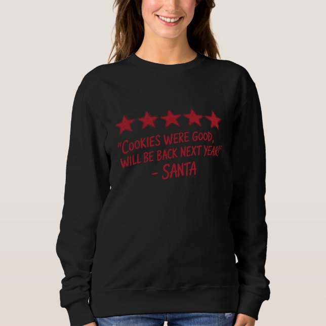 Santa’s 5-Star Review - Christmas Design T Shirt (Framsida)