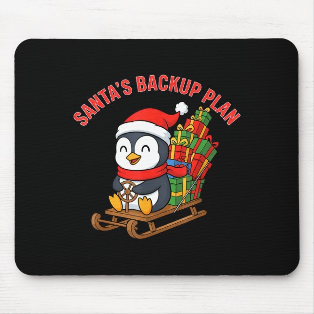 Santa’s Backup Plan Cute Penguin Christmas Design  Musmatta (Framsidan)