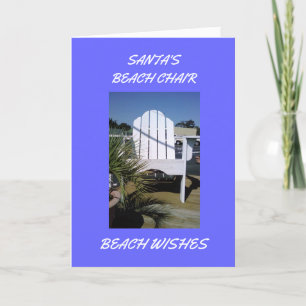 SANTA:S BEACH CHAIR - *BEACH CHRISTMAS* HELGKORT