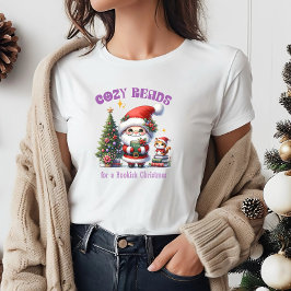 Santa’s Bookish Christmas Cozy Reads T Shirt