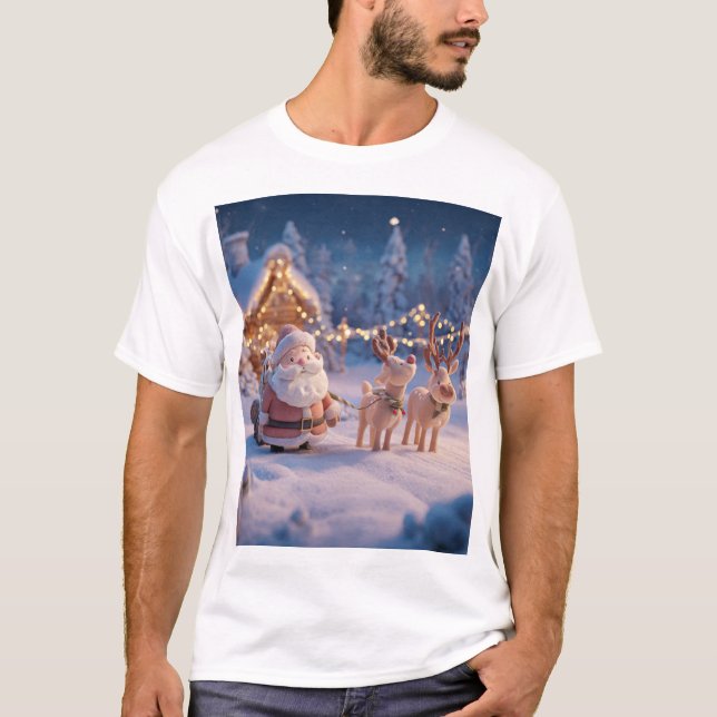 Santa’s Cabin Delivery T Shirt (Framsida)