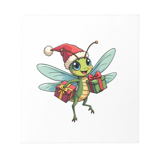 Santa�s Dragonfly Helper Anteckningsblock (Framsida)