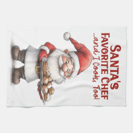 Santa’s Favorite Chef Kökshandduk