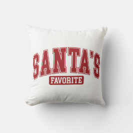 Santa’s Favorite Funny Christmas Holiday Design Kudde