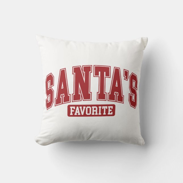 Santa’s Favorite Funny Christmas Holiday Design Kudde (Framsida)