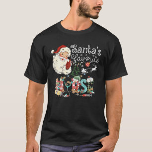 Santa s Favorite Nurse jul School Nursing T Shirt