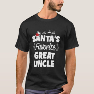 Santa s Favorite Underbar farbror jul Matching Co T Shirt