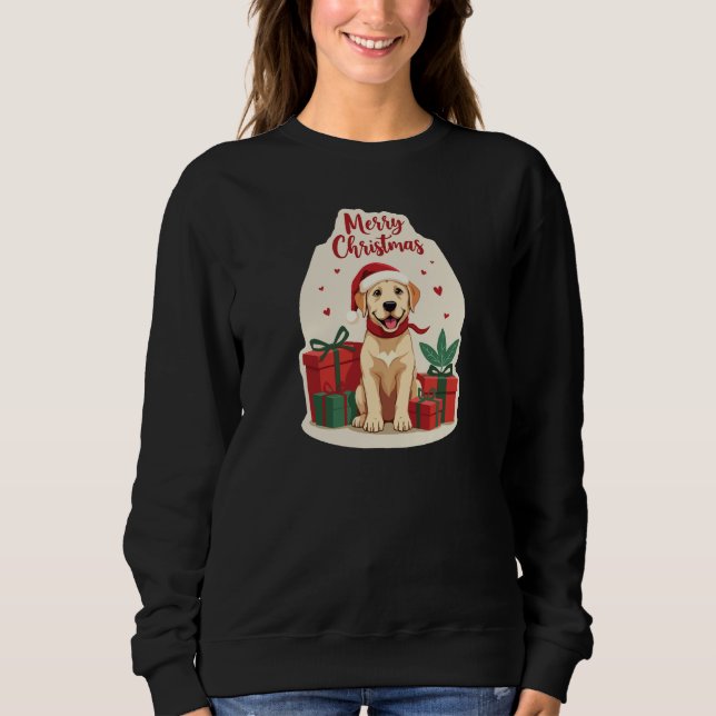 Santa’s Furry Helper T Shirt (Framsida)