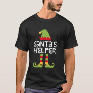Santa s Helper T Shirt Matching jul Elf Shir