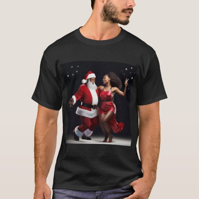 Santa’s Holiday Dance Party T Shirt (Framsida)