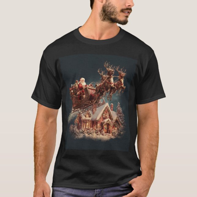 Santa’s Journey Begins T Shirt (Framsida)