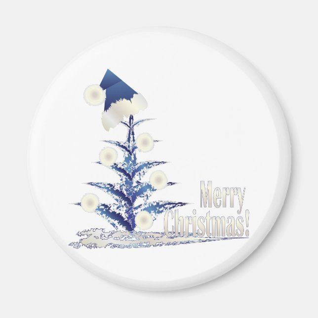 Santa s Julgran Magnet (Framsidan)