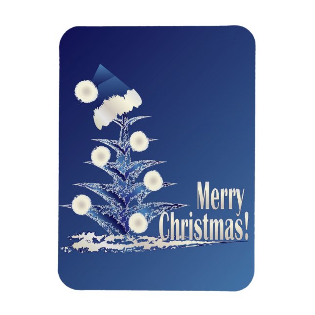 Santa s Julgran Magnet (Vertikal)