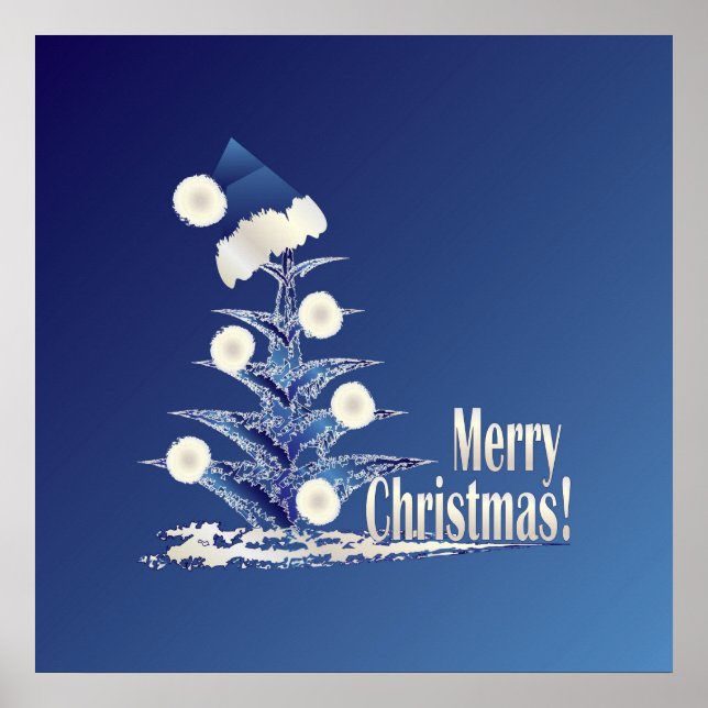 Santa s Julgran Poster (Framsidan)