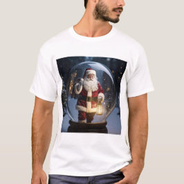Santa’s Lantern – Snow Globe Christmas Magic T Shirt