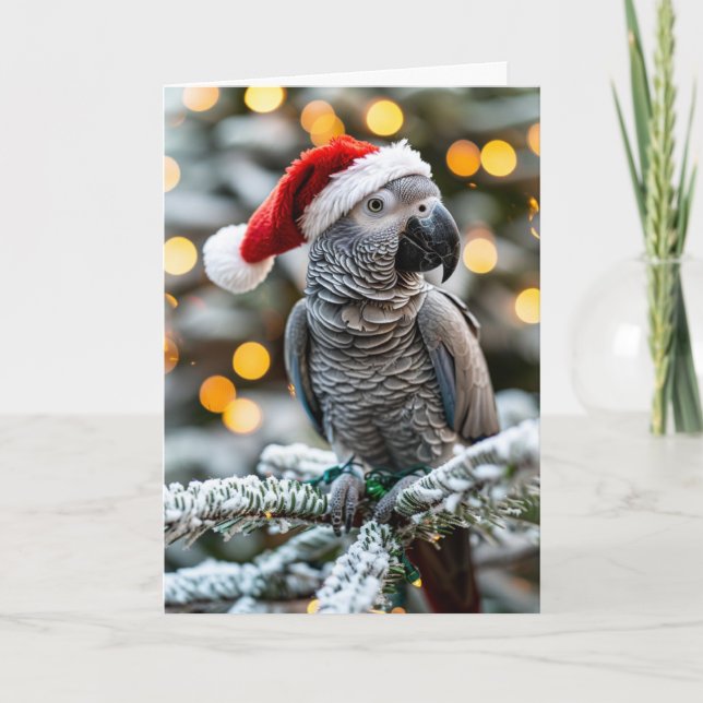 Santa’s Little African Grey Helper  Kort (Framsida)