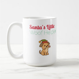 Santa’s Little Woof Helper – Cute Dog Christmas Kaffemugg