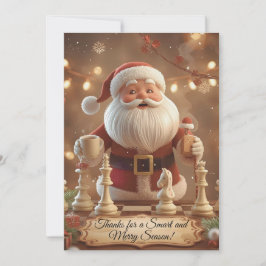 Santa’s Next Move – Funny Chess Christmas Thank Yo Tack Kort