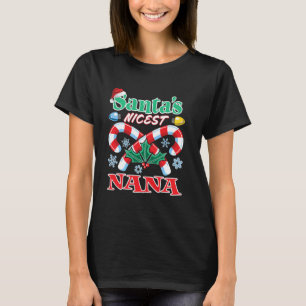 Santa S Nicest Nana jul 2021 Naughty or Nice T Shirt