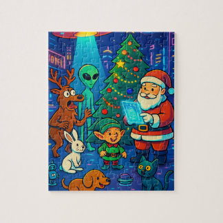Santa’s Out-of-This-World Christmas Pussel