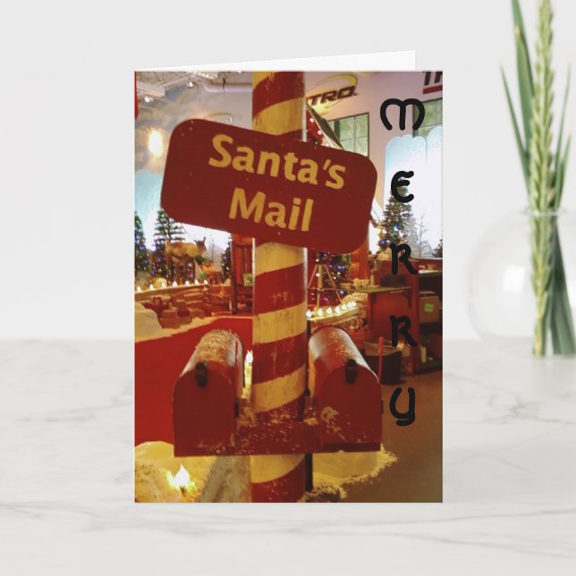SANTA:S POSTBOX VID NORDSKORTET CHRISTMAS HELGKORT (Framsida)