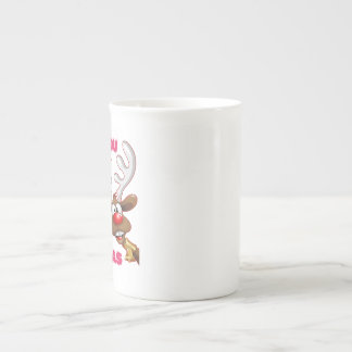 SANTA:S REINDEER ÖNSKEMÅL DIG I GOD JUL BENPORSLIN MUGG