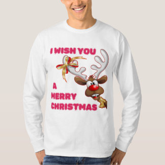 SANTA:S REINDEER ÖNSKEMÅL DIG I GOD JUL T SHIRT