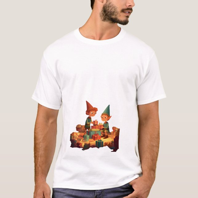 Santa’s Workshop Magic T Shirt (Framsida)