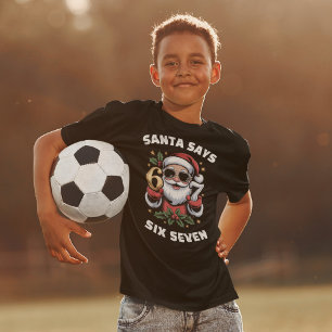 Santa Säger 6-7 Six Seven Meme Jul T Shirt