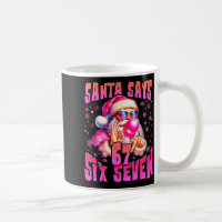 Santa säger Six Seven 6 7 Meme Santa Rosa bubbelch