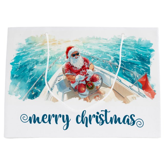Santa Sailing – Tropisk jul vid havet (Framsidan)