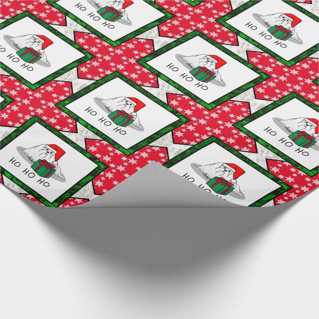 Santa Santa Hat Maltese Hund Cute Funny Presentpapper (Hörn)