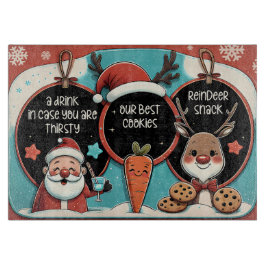 Santa Santa Treat Board for Mjölk och Cookies